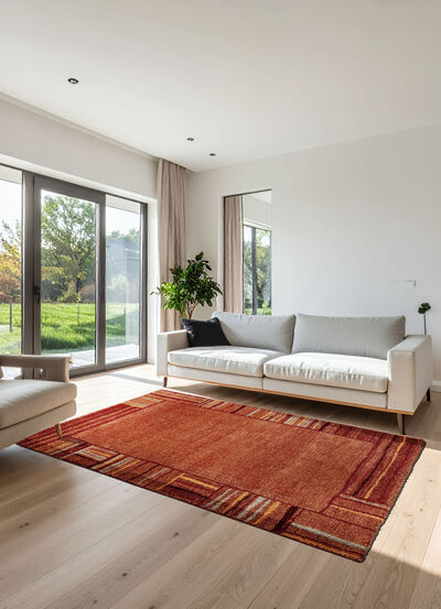 Brücken und Teppiche mit fein gearbeiteter Bordüre 