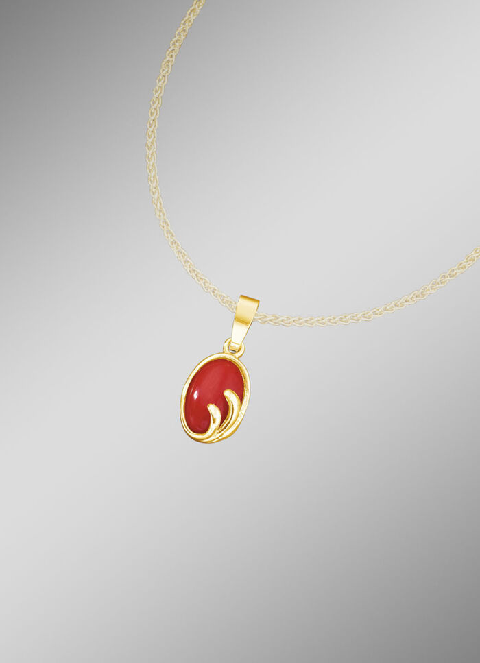 Anhänger mit Koralle 