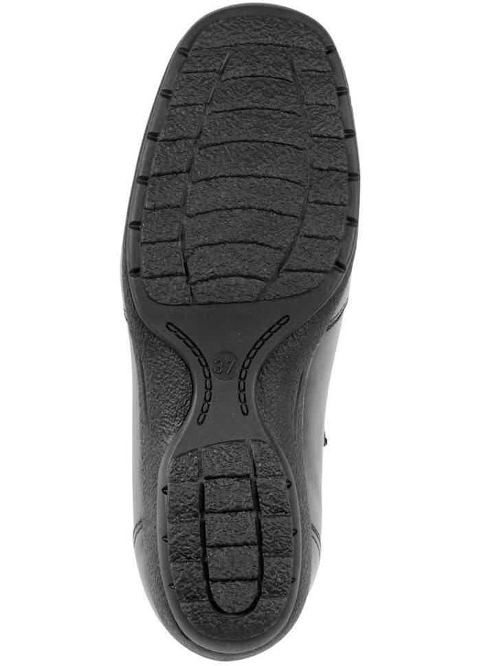 ELENA EDEN, gefütterte Damen-Boots, Winterschuhe, Weite H, mit Lammfell SCHWARZ-BORDEAUX