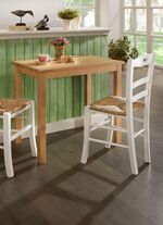 Esstisch aus massiver Buche mit Auszug NATUR