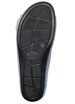 Bequeme Damen-Pantoletten, Weite G, mit Klettverschluss JEANS