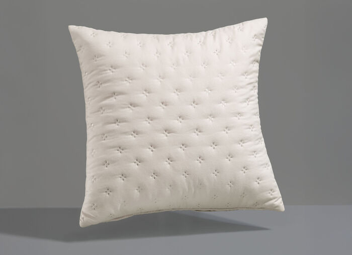 Tagesdecke mit Steppung und Bandeinfassung BEIGE