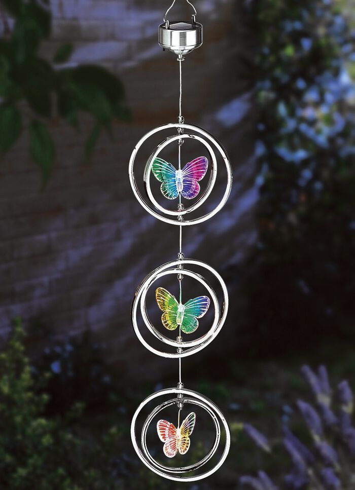 Solar-Windspiel mit 3-fachem Farbwechsel 