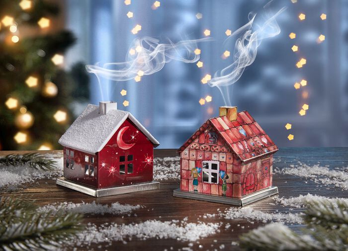 R&auml;ucherh&auml;uschen aus Metall 