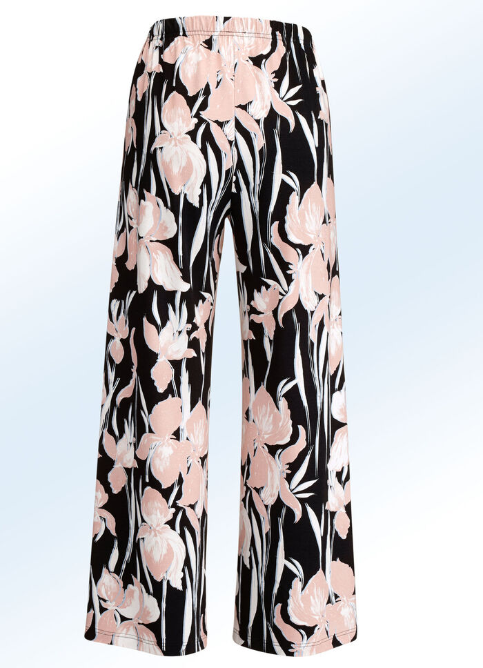 Culotte mit farbrillantem Inkjet-Druck SCHWARZ-BUNT