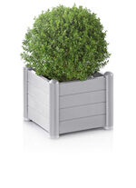 Pflanzkasten aus wetterbeständigem Kunststoff STEINGRAU