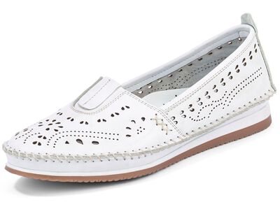 Andrea Conti, sommerliche Damen-Slipper, mit Gummizug 