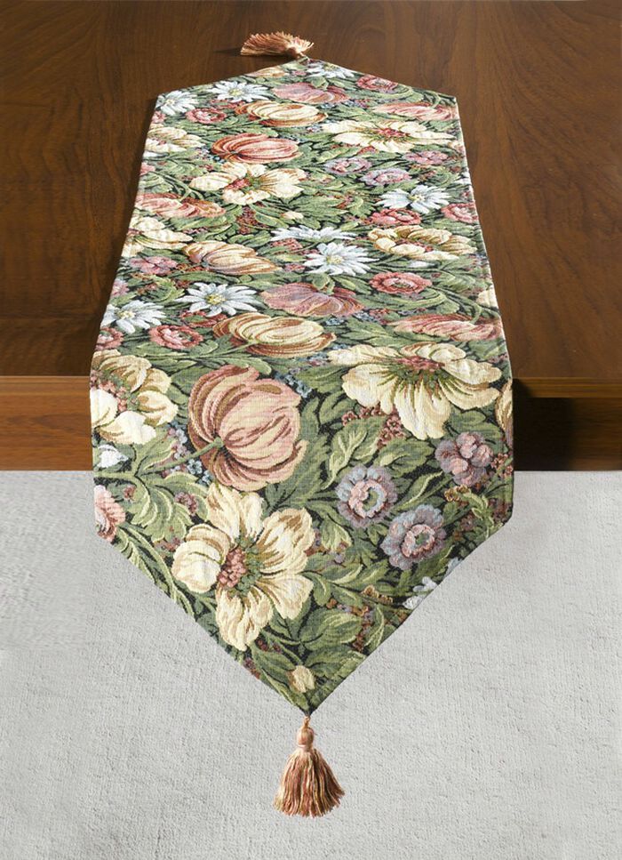 Prachtvolle Tisch- und Raumdekoration in hochwertiger, schwerer Gobelin-Qualit&auml;t BUNT