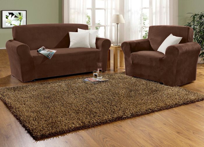 Stretchbez&uuml;ge mit Fleckschutz BRAUN