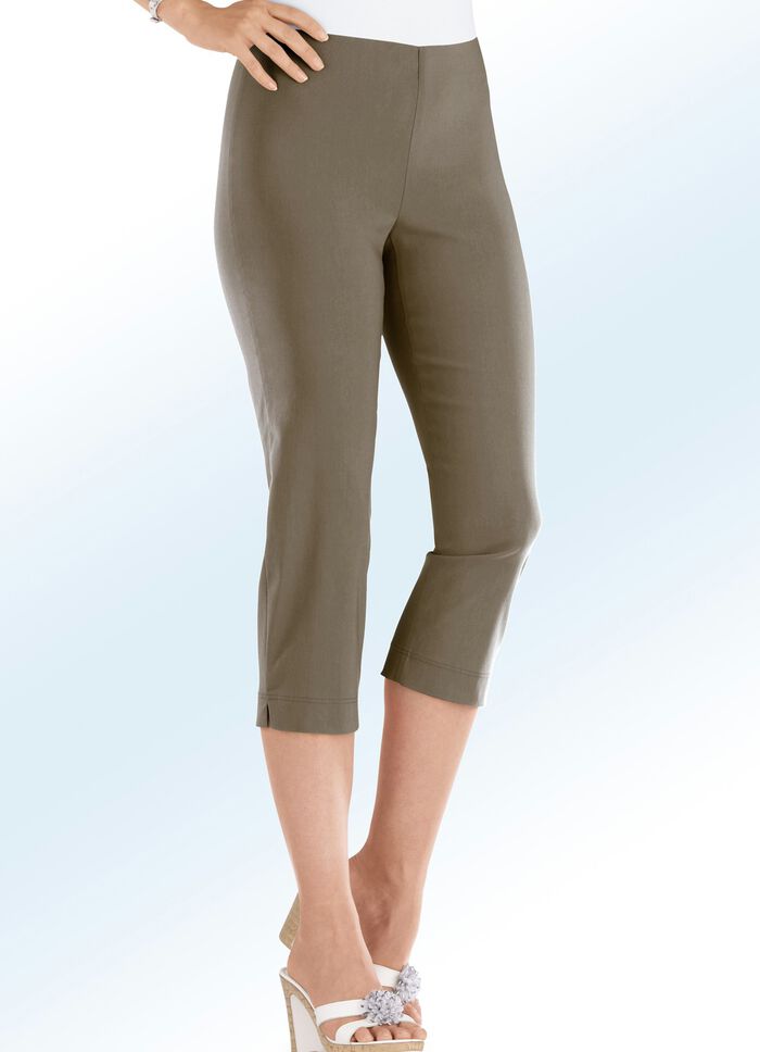 Caprihose in 14 Farben TAUPE