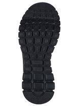 SKECHERS, klassiche Damen-Slipper, aus Synthetik und elastischem Strick-Material SCHWARZ