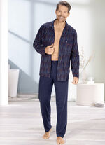 Schlafanzug von pastunette for men mit durchgeknöpftem Oberteil 