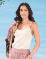 Laurina Zweierpack Tops mit Spaghettitr&auml;gern 