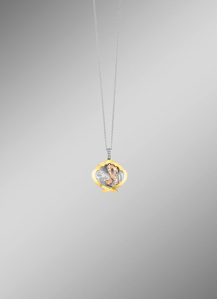 "Die kleine Meerjungfrau" Anh&auml;nger mit Ankerkette 