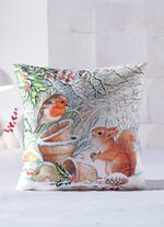 Kissenbezug Eichh&ouml;rnchen mit Vogel 