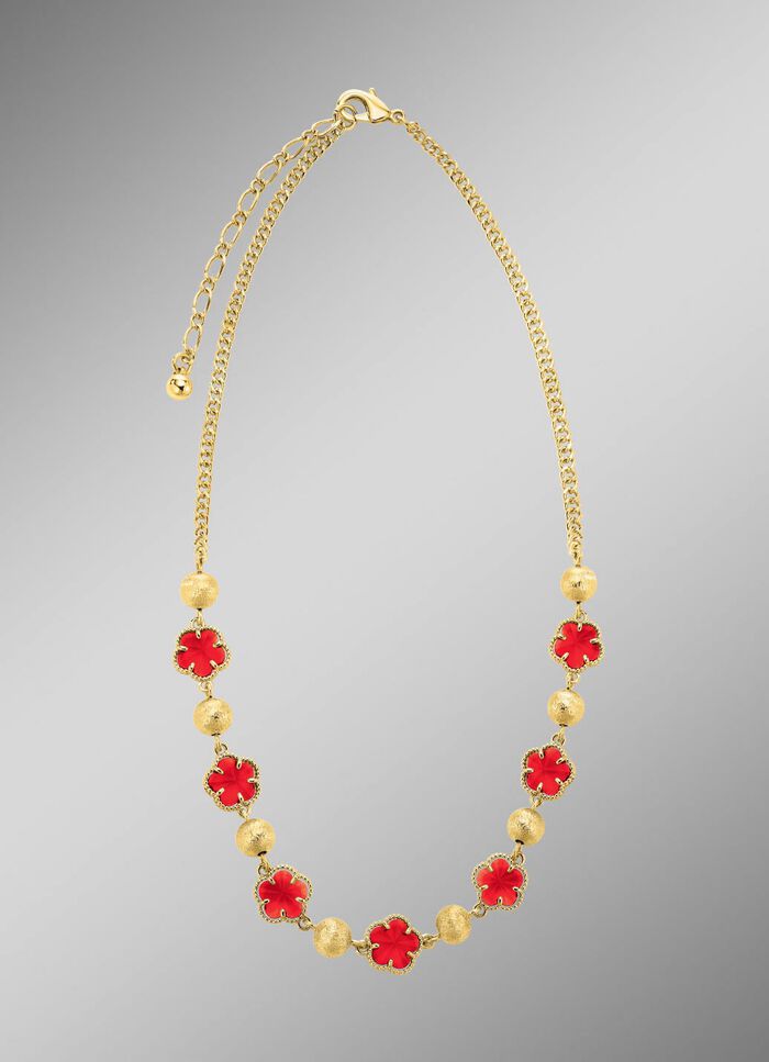 Schmuckset, 3-teilig, im Blumendesign 