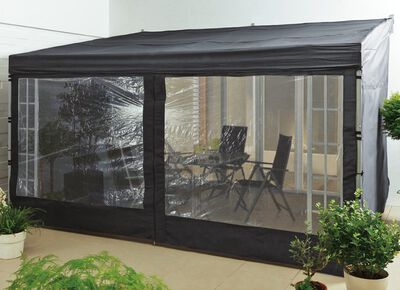 Zubeh&ouml;r f&uuml;r Anbau-Pergola, 4x3 Meter 