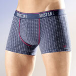 Mustang, Dreierpack Pants, kariert NAVY-BUNT