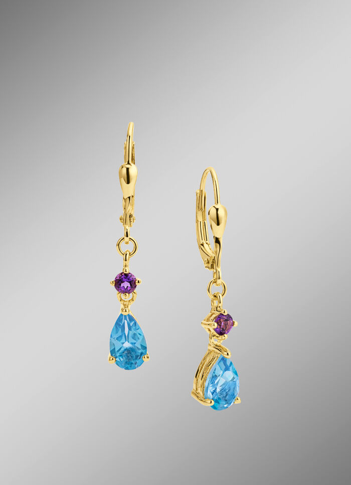 Ohrringe mit Blautopas 