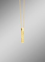 Stilvoller, gl&auml;nzender Namens-Anh&auml;nger mit Ankerkette 