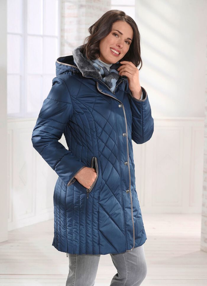 Kurzmantel in 2 Farben DUNKELBLAU