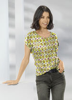 Shirt mit &uuml;berschnittener Schulterpartie 