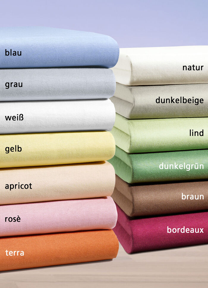 irisette Mako-Jersey-Spannbetttuch APRICOT