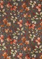 &Uuml;bergardine mit Bl&auml;ttermotiven 