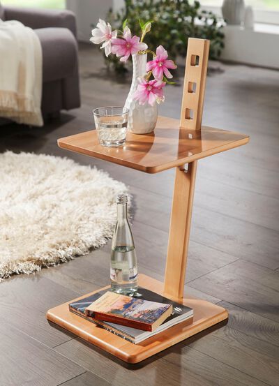 Beistelltisch mit h&ouml;henverstellbarer Tischplatte 