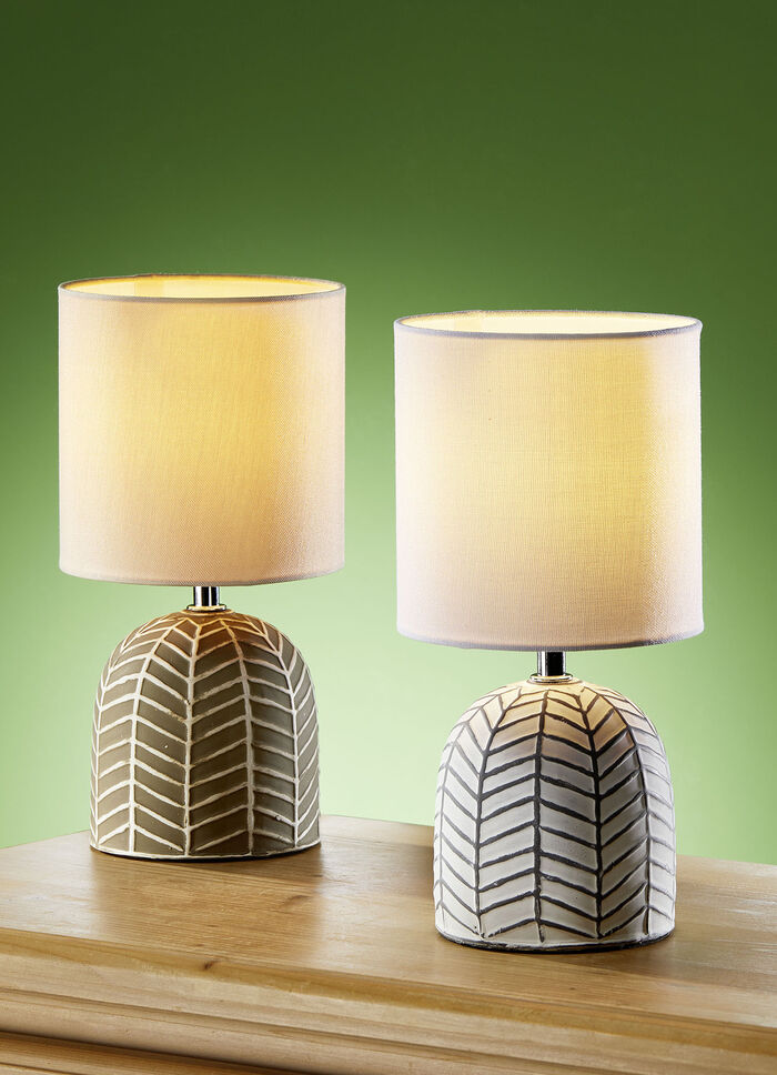 Keramik-Tischleuchte WEISS