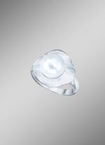 Damenring im nordischen Design mit S&uuml;&szlig;wasser-Zuchtperle 