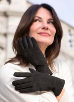 Handschuh mit edel funkelnden Glitzer-Applikationen 
