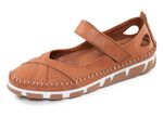 Gemini, bequeme Damen-Slipper, Weite G, mit herausnehmbarem Fu&szlig;bett COGNAC