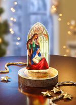 Beleuchtete Krippenszene 