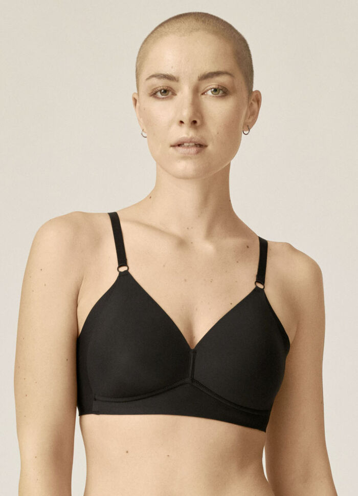 Naturana BH mit gepolsterten Cups SCHWARZ