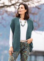 Strickweste mit Alpaka  DUNKELSALBEI MELIERT