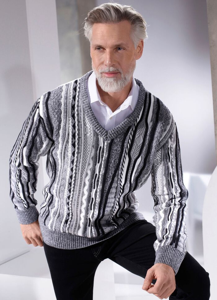 Pullover mit V-Ausschnitt 