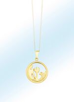 Durchbrochene, runde Sternzeichen-Anh&auml;nger 