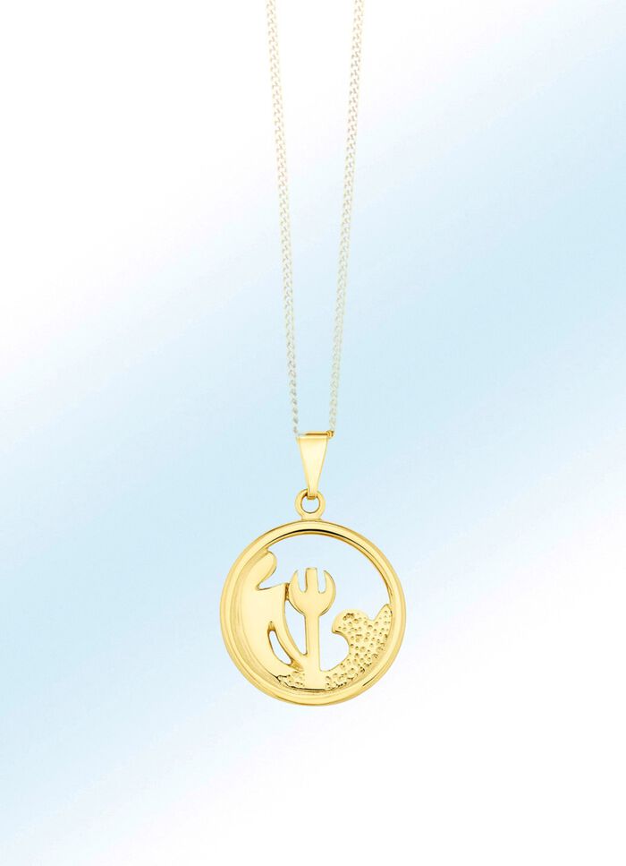 Durchbrochene, runde Sternzeichen-Anh&auml;nger 