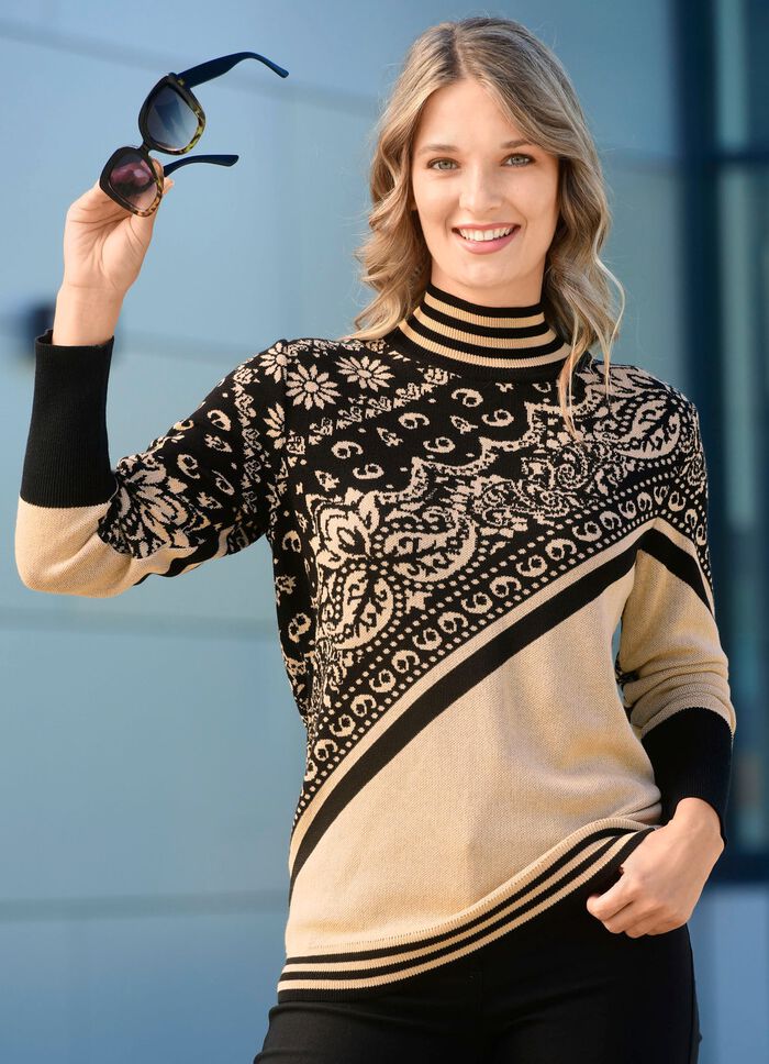 Pullover in Jacquard-Dessin 