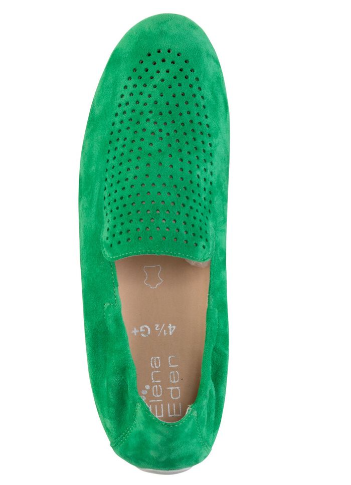ELENA EDEN Slipper aus weichem Veloursleder mit luftiger Perforation 