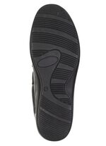 ELENA EDEN, bequeme Damen-Slipper, Weite H, mit herausnehmbarem Fu&szlig;bett SCHWARZ