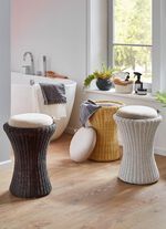 Sitzw&auml;schekorb aus Rattangeflecht 