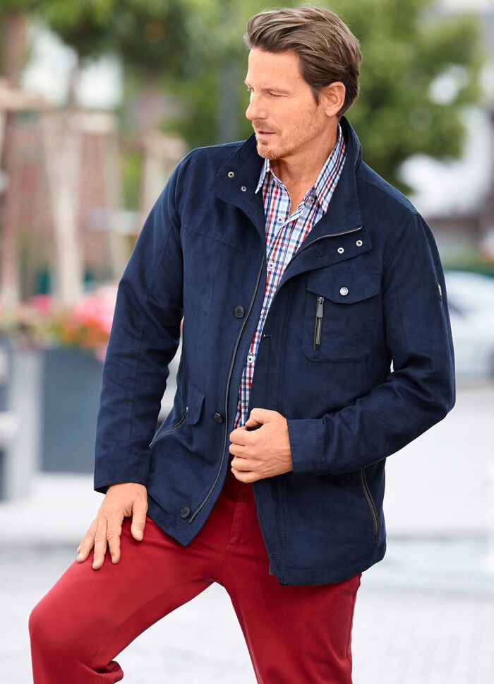 Jacke aus weichem Microvelours 