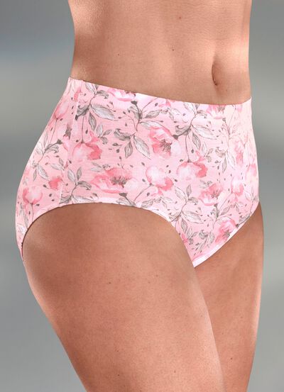 Viererpack Slip mit Floraldruck 