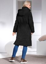 Mantel mit abnehmbarer Kapuze SCHWARZ