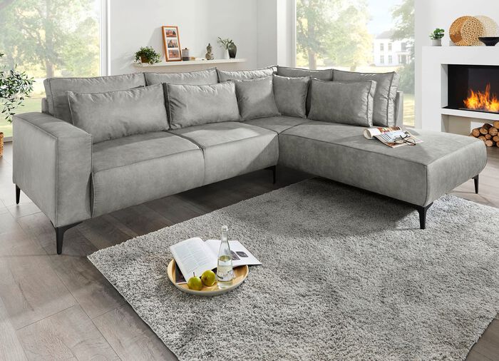 Polsterecke in Wildleder-Optik 