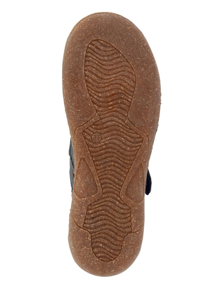 ELENA EDEN Slipper aus schattiertem Nappaleder MARINE