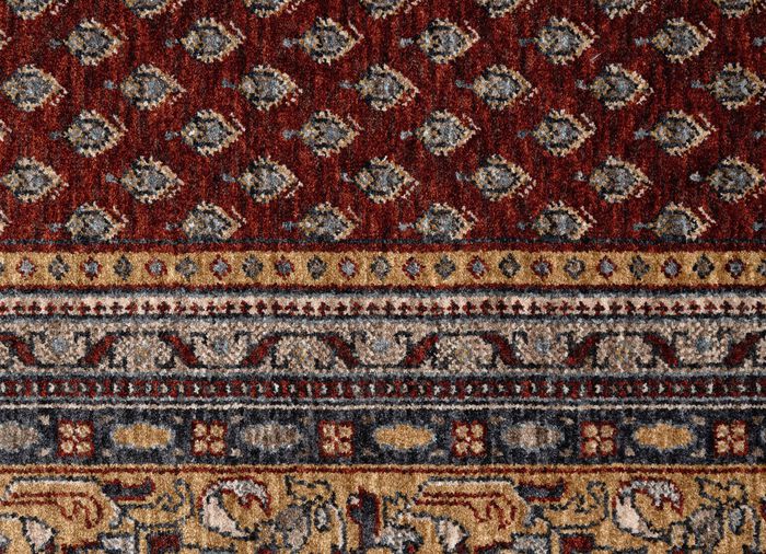 Klassisch schöne Brücken und Teppiche mit hoher Flordichte ROT