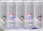 Handcolorierter Kurzstore Schneemänner mit Stangendurchzug